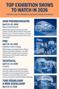 Top Exhibition Shows in 2026 – A Powerful Year for Exhibitors and Stand Design Innovations