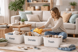 How to Declutter Your House Without Getting Overwhelmed: A Practical, Room-by-Room Reset