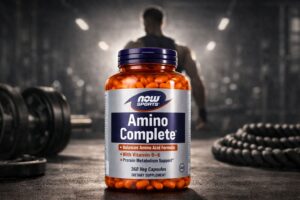 NOW Foods, Sports, Amino Complete – Complete Amino Acid Supplement for Muscle Strength & Recovery