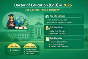 EdD Degree in 2026 – Top Colleges, Fees, Admission & Eligibility