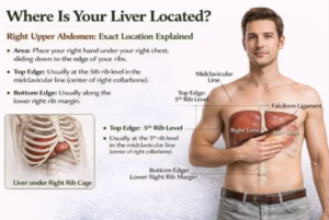 Where Is the Liver Located in the Body? Position & Function