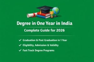 Degree in One Year in India 2026 | Graduation & Post Graduation Guide