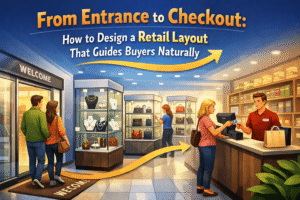 From Entrance to Checkout: How to Design a Retail Layout That Guides Buyers Naturally 1 From Entrance to Checkout: How to Design a Retail Layout That Guides Buyers Naturally