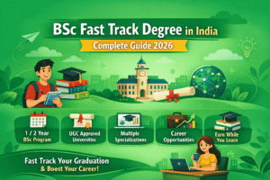 BSc Fast Track Degree in India 2026 | Complete Guide, Eligibility & Fees