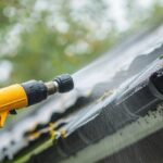 gutter cleaning with pressure washer ai generated illustration 1014672 24927
