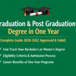 Graduation & Post Graduation Degree in One Year – UGC Approved Guide 2026