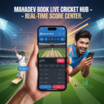 ideogram v3.0 Create a premium realistic promotional banner for Mahadev Book Live Cricket H 0