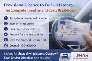 Provisional Licence to Full UK Licence: The Complete Timeline and Costs Breakdown