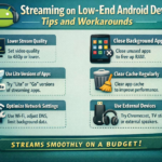 Streaming on Low-End Android Devices: Tips and Workarounds
