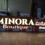 Outdoor signage for business location