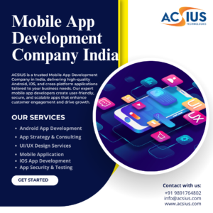 Mobile App Development Company India for Android & iOS Apps