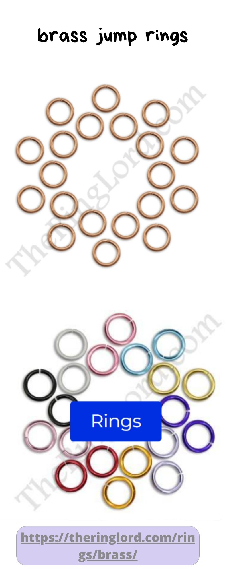 brass jump rings info