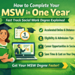 MSW in One Year