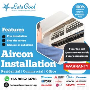 HDB Aircon Installation Cost Breakdown
