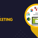 Black Yellow Digital Marketing Facebook Cover