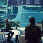 military crew working reconnaissance control tower power base 11zon