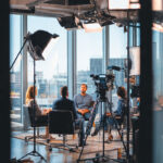 professional corporate video production scene mode