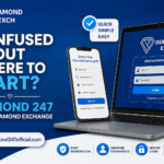 Diamond exchange branding and UI design