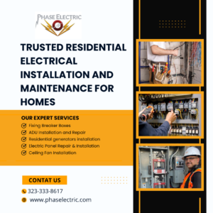 Trusted Residential Electrical Installation and Maintenance for Homes