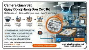 Camera Quay Đóng Hàng Soi Đơn Hàng Nhìn Đơn Cực Rõ