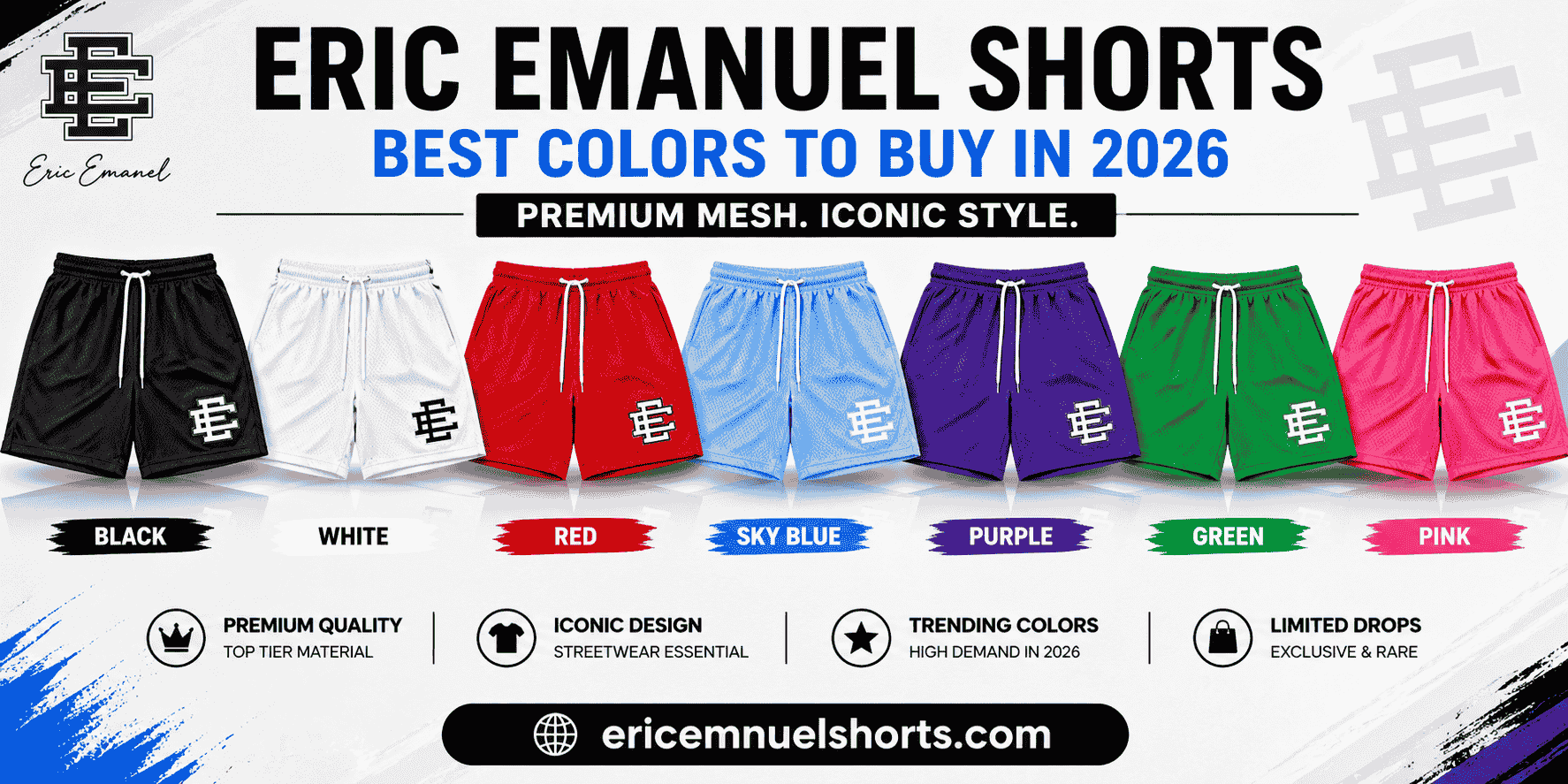 Best Eric Emanuel Shorts Colors to Buy in 2026 1