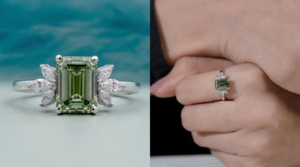 Nature Inspired Green Diamond Ring Designs