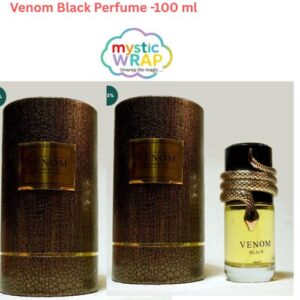 Venom Black Perfume – 100 ml | Long-Lasting Eau de Parfum for Men | MysticWrap