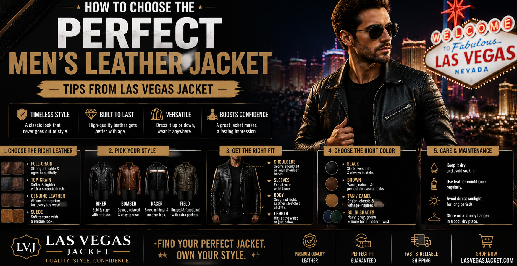 How to Choose the Perfect Mens Leather Jacket