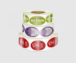 Custom Oval Roll Labels for Impactful Branding