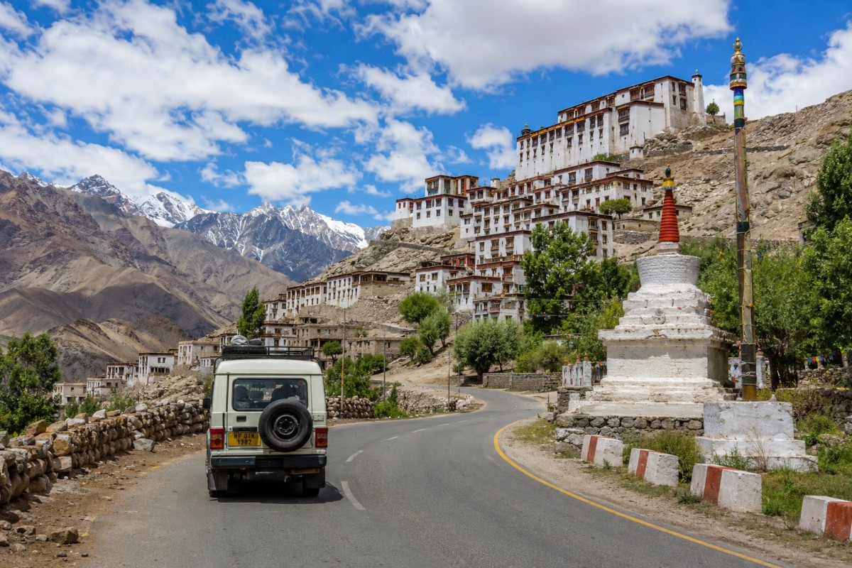 Spiti Valley mountain road India