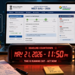 NEET 2026 Re exam Address Exam City Update Last Date is May 21