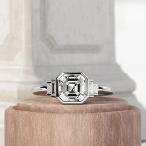 Asscher Cut Engagement Rings: Timeless Geometry with Vintage Luxury