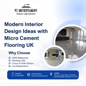 Modern Interior Design Ideas with Micro Cement Flooring UK