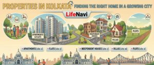 Properties in Kolkata: Finding the Right Home in a Growing City | Lifenavi 1 Properties in Kolkata: Finding the Right Home in a Growing City | Lifenavi