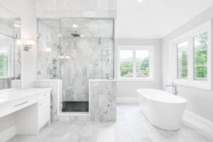 Luxury Bathroom Renovations Calgary & Bathroom Vanity Installation Calgary by Riverstone Kitchens
