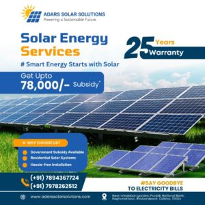 Solar Panel For Home in Bhubaneswar for Homes, Shops & Commercial Buildings