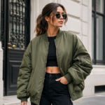 How to Style Oversized Women’s Bomber Jackets