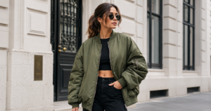 How to Style Oversized Women’s Bomber Jackets