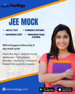 Crack JEE Main & Advanced 2026 with TestEgy's Free Mock Test Series 1 Crack JEE Main & Advanced 2026 with TestEgy’s Free Mock Test Series