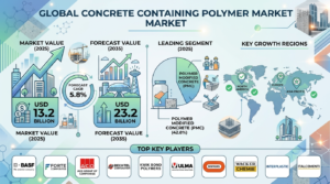 Global Concrete Containing Polymer Market Forecast 2025–2035: Market Expansion Driven by Sustainable Infrastructure 1 Global Concrete Containing Polymer Market Forecast 2025–2035: Market Expansion Driven by Sustainable Infrastructure