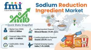 Sodium Reduction Ingredient Market to Reach USD 11.5 Billion by 2036 1 Sodium Reduction Ingredient Market to Reach USD 11.5 Billion by 2036