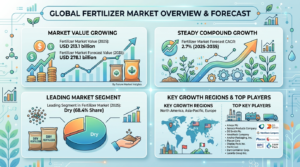 Global Fertilizer Market Forecast 2025–2035: Market Expansion Driven by Food Production Demands and Sustainable Agriculture 1 Global Fertilizer Market Forecast 2025–2035: Market Expansion Driven by Food Production Demands and Sustainable Agriculture