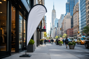 How Custom Teardrop Flags Help Businesses Increase Visibility in NYC