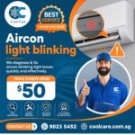 Aircon light blinking