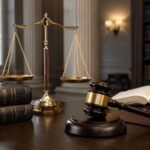 legal symbol still life in office 1