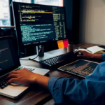 depositphotos 243120806 stock photo programmer working software development coding 1