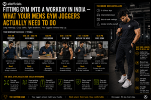 Fitting Gym Into a Workday in India — What Your mens gym joggers Actually Need to Do
