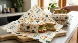 Greaseproof Custom Sandwich Wrap Paper For Restaurants 1 Greaseproof Custom Sandwich Wrap Paper For Restaurants