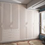 pu coated wardrobe for bedroom