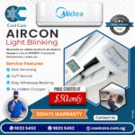 Midea Aircon light blinking